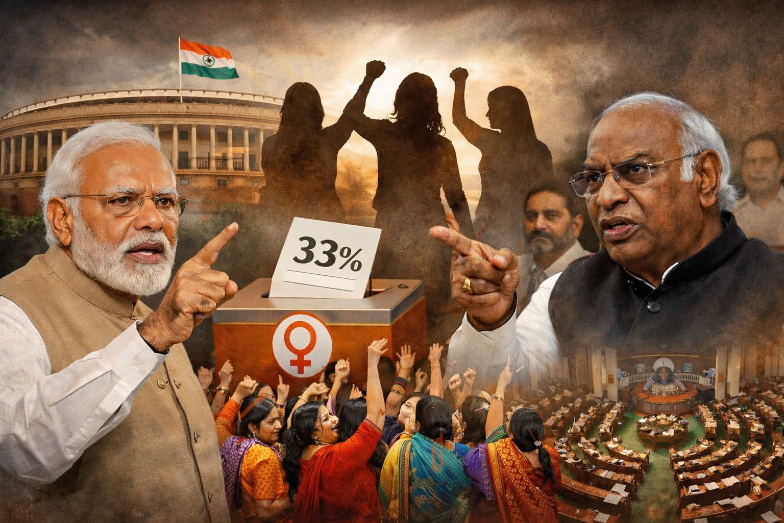 नारी शक्ति वंदन अधिनियम पर सियासत तेज, महिला आरक्षण को लेकर सरकार-विपक्ष आमने-सामने