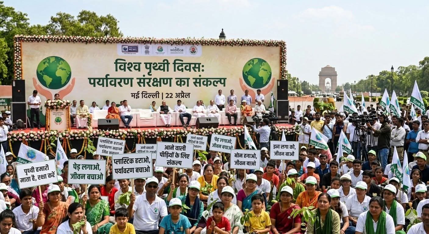 विश्व पृथ्वी दिवस पर पर्यावरण संरक्षण का संकल्प