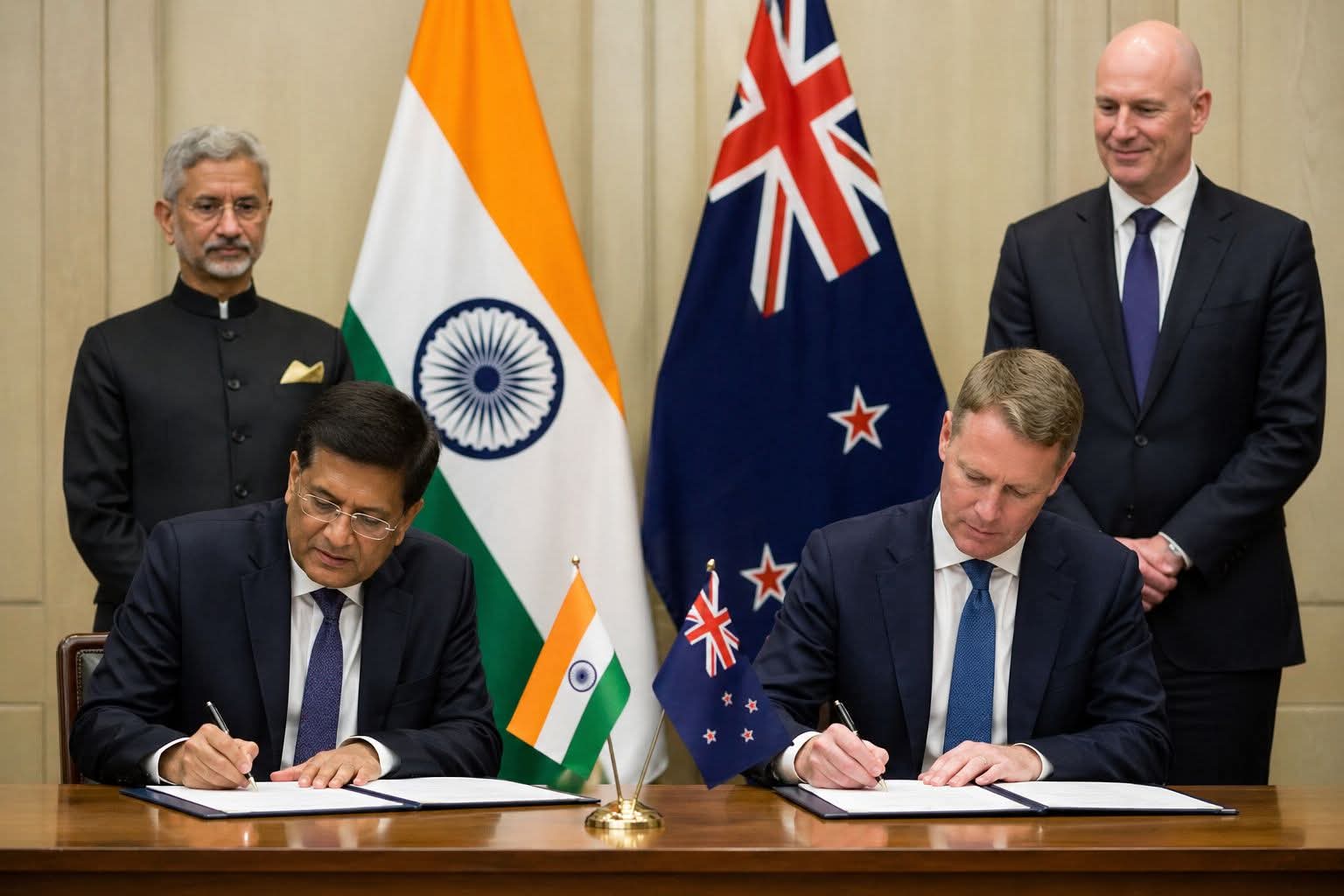 भारत–न्यूजीलैंड के बीच फ्री ट्रेड एग्रीमेंट, व्यापार और निवेश को मिलेगा बड़ा बढ़ावा